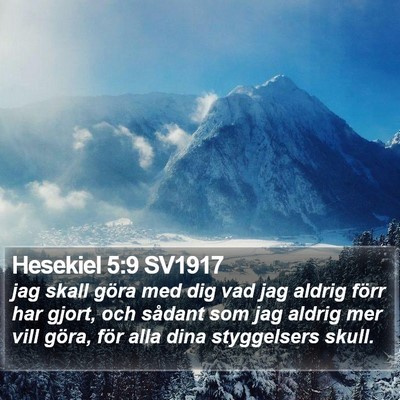 Hesekiel 5:9 SV1917 Bible Verse Image