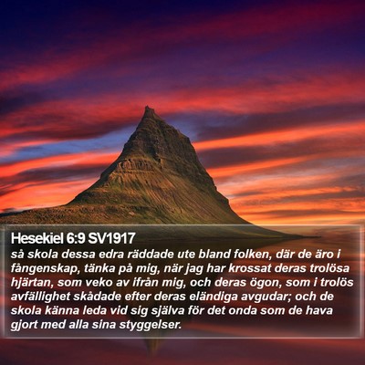 Hesekiel 6:9 SV1917 Bible Verse Image