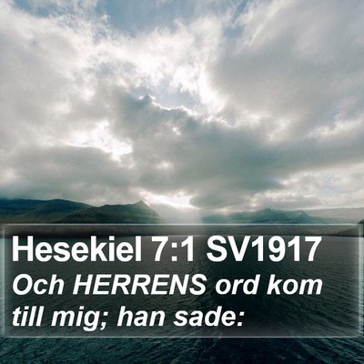 Hesekiel 7:1 SV1917 Bible Verse Image