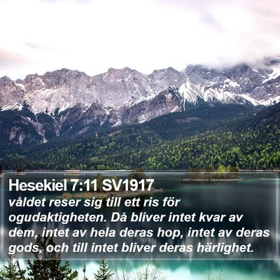 Hesekiel 7:11 SV1917 Bible Verse Image