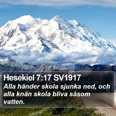 Hesekiel 7:17 SV1917 Bible Verse Image