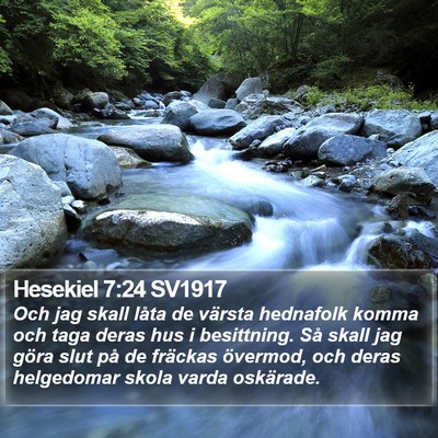 Hesekiel 7:24 SV1917 Bible Verse Image
