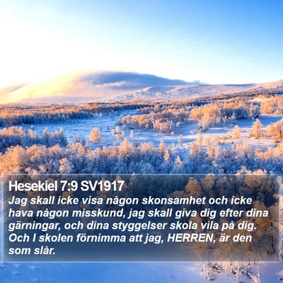 Hesekiel 7:9 SV1917 Bible Verse Image