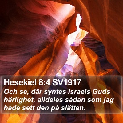Hesekiel 8:4 SV1917 Bible Verse Image