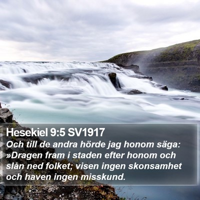 Hesekiel 9:5 SV1917 Bible Verse Image