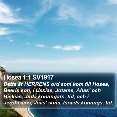 Hosea 1:1 SV1917 Bible Verse Image