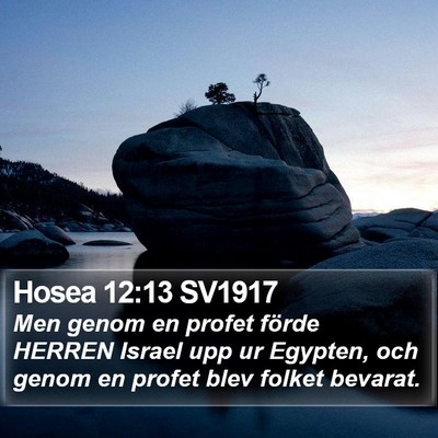 Hosea 12:13 SV1917 Bible Verse Image