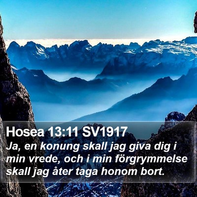 Hosea 13:11 SV1917 Bible Verse Image