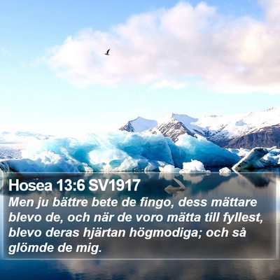 Hosea 13:6 SV1917 Bible Verse Image