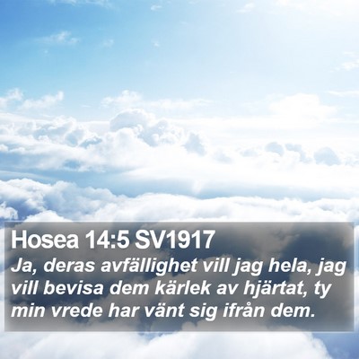 Hosea 14:5 SV1917 Bible Verse Image