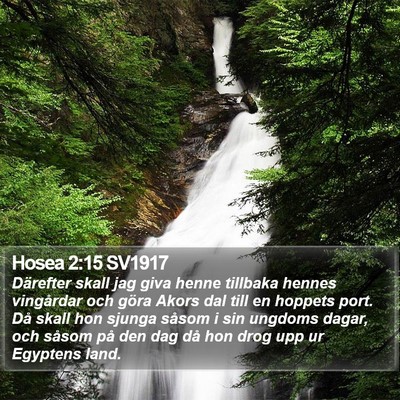 Hosea 2:15 SV1917 Bible Verse Image