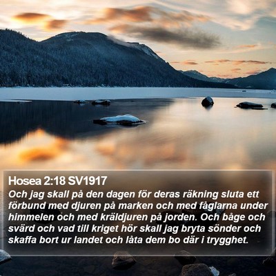 Hosea 2:18 SV1917 Bible Verse Image
