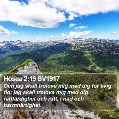 Hosea 2:19 SV1917 Bible Verse Image