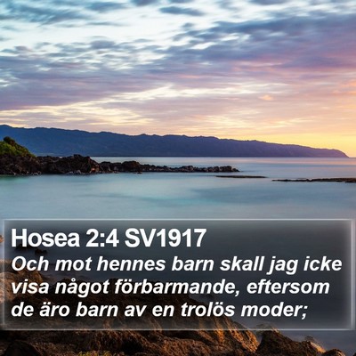 Hosea 2:4 SV1917 Bible Verse Image