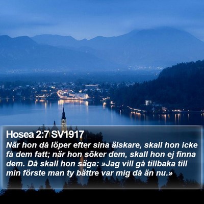 Hosea 2:7 SV1917 Bible Verse Image