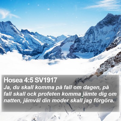 Hosea 4:5 SV1917 Bible Verse Image
