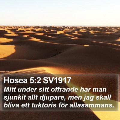 Hosea 5:2 SV1917 Bible Verse Image