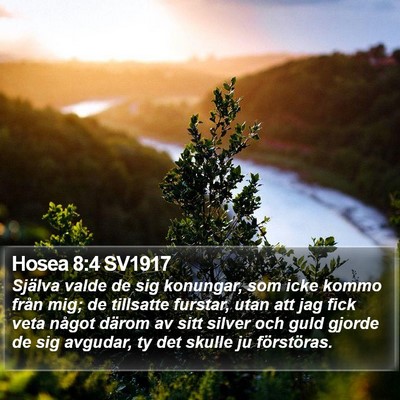 Hosea 8:4 SV1917 Bible Verse Image