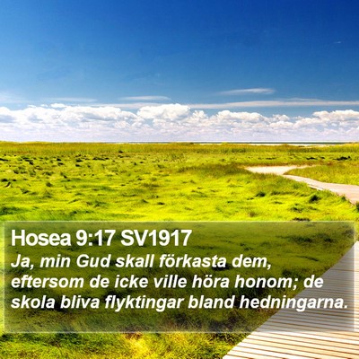 Hosea 9:17 SV1917 Bible Verse Image