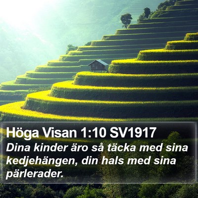 Höga Visan 1:10 SV1917 Bible Verse Image