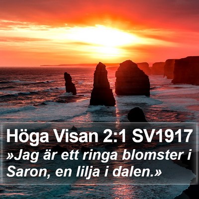 Höga Visan 2:1 SV1917 Bible Verse Image