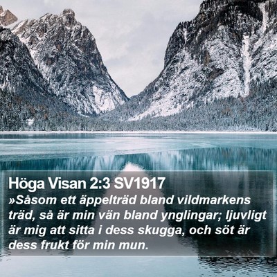 Höga Visan 2:3 SV1917 Bible Verse Image