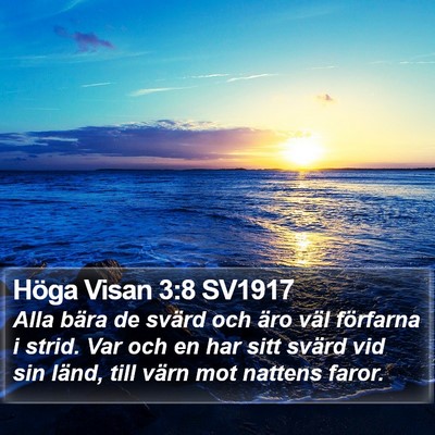 Höga Visan 3:8 SV1917 Bible Verse Image
