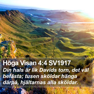 Höga Visan 4:4 SV1917 Bible Verse Image