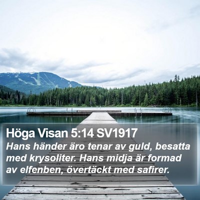 Höga Visan 5:14 SV1917 Bible Verse Image