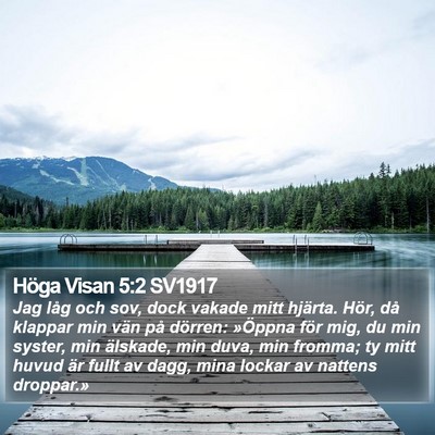 Höga Visan 5:2 SV1917 Bible Verse Image