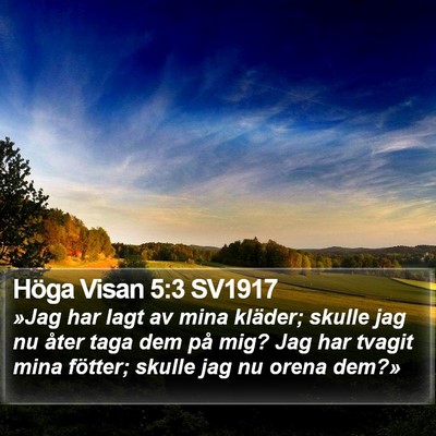 Höga Visan 5:3 SV1917 Bible Verse Image