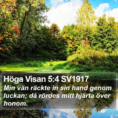 Höga Visan 5:4 SV1917 Bible Verse Image