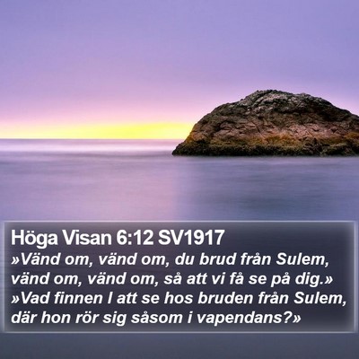 Höga Visan 6:12 SV1917 Bible Verse Image