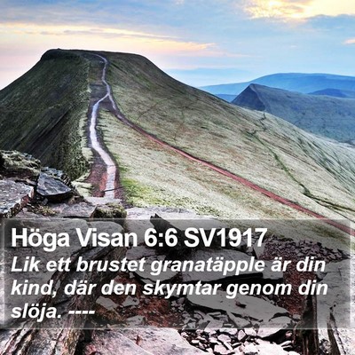 Höga Visan 6:6 SV1917 Bible Verse Image