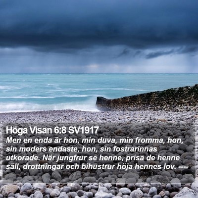 Höga Visan 6:8 SV1917 Bible Verse Image