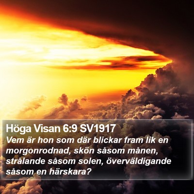 Höga Visan 6:9 SV1917 Bible Verse Image
