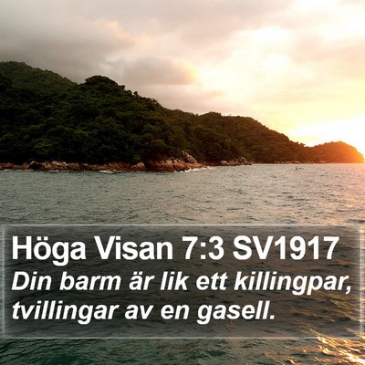 Höga Visan 7:3 SV1917 Bible Verse Image