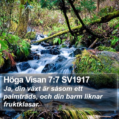 Höga Visan 7:7 SV1917 Bible Verse Image