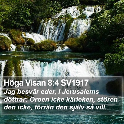Höga Visan 8:4 SV1917 Bible Verse Image