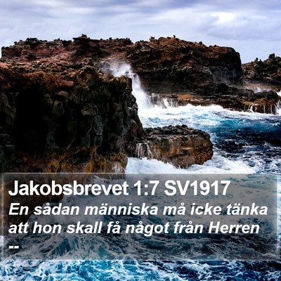 Jakobsbrevet 1:7 SV1917 Bible Verse Image