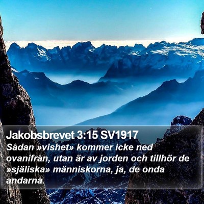 Jakobsbrevet 3:15 SV1917 Bible Verse Image