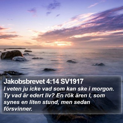 Jakobsbrevet 4:14 SV1917 Bible Verse Image