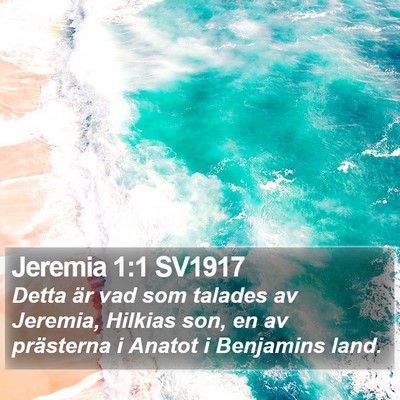 Jeremia 1:1 SV1917 Bible Verse Image