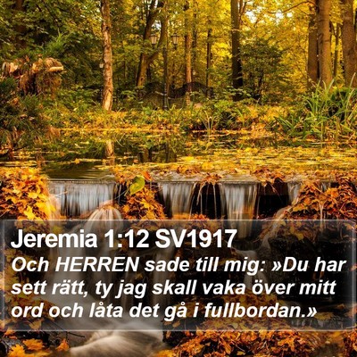 Jeremia 1:12 SV1917 Bible Verse Image