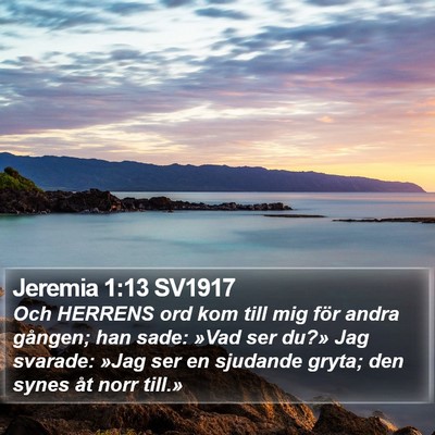 Jeremia 1:13 SV1917 Bible Verse Image