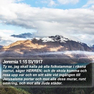 Jeremia 1:15 SV1917 Bible Verse Image