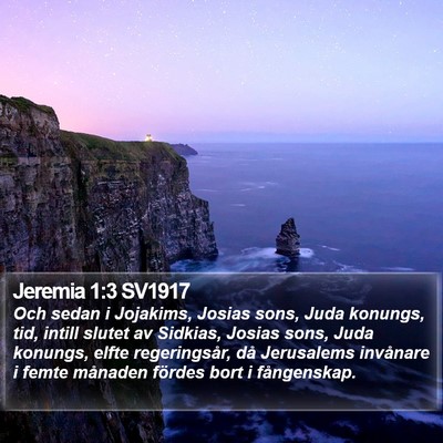 Jeremia 1:3 SV1917 Bible Verse Image