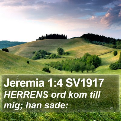 Jeremia 1:4 SV1917 Bible Verse Image