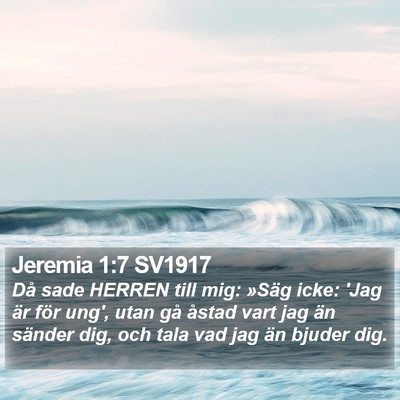 Jeremia 1:7 SV1917 Bible Verse Image