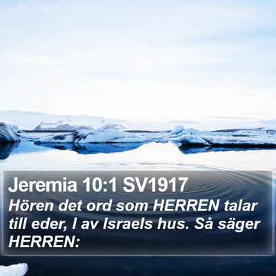 Jeremia 10:1 SV1917 Bible Verse Image